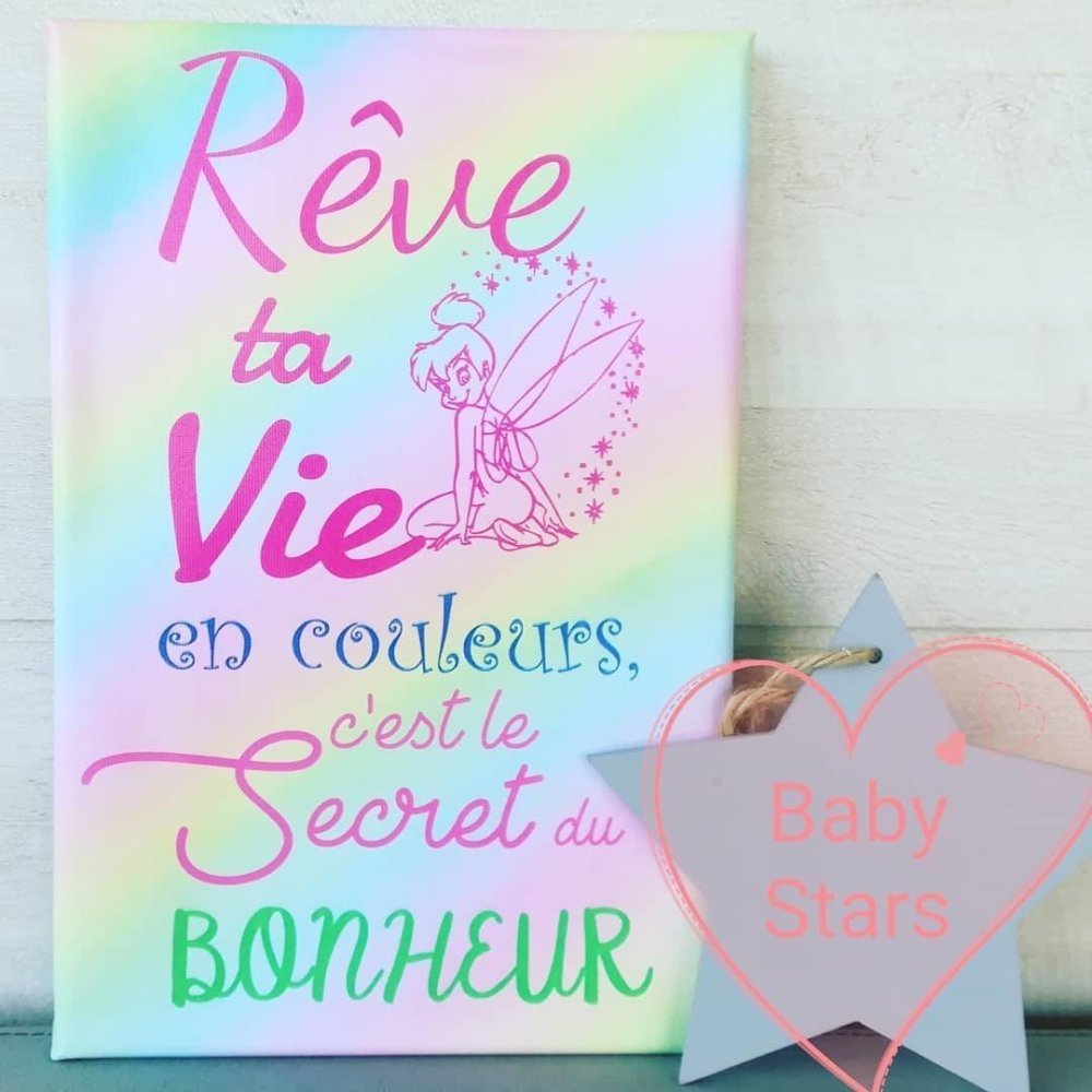 Toile Reve Ta Vie Personnalisable Ou Toile Nounou Cadeau Decoration Maison Foyer Un Grand Marche