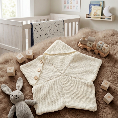 Cocon de naissance ou emmaillotage étoile