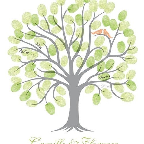 Arbre A Empreintes A Personnaliser Et A Imprimer Un Grand Marche