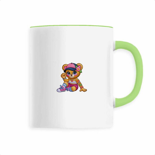 Mug effet broderie ours girly cool – 330 ml