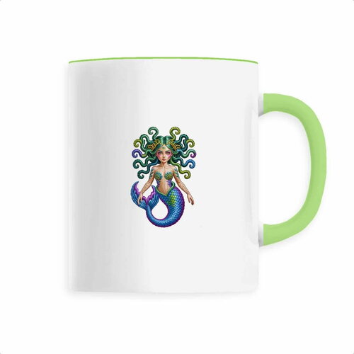 Méduse sirène effet broder – mug fantastique  amp; mythologique