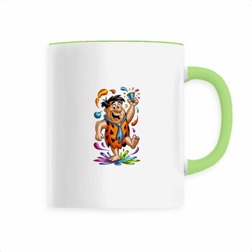 Mug effet broderie personnage préhistorique festif – 330 ml