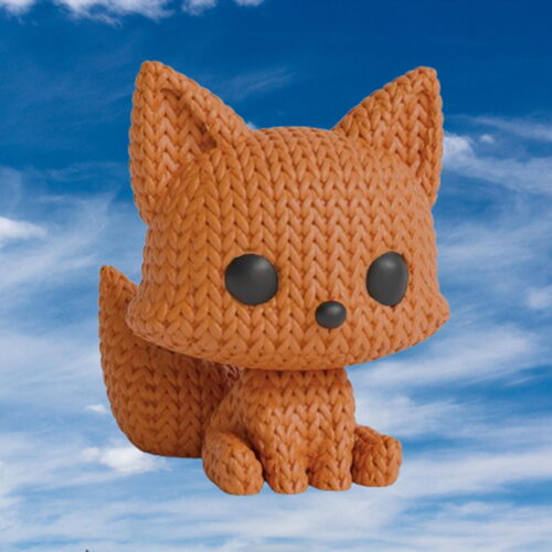 Figurine renard tricot 3d • sculpture artisanale • déco forestière • 3 tailles et 14 couleurs