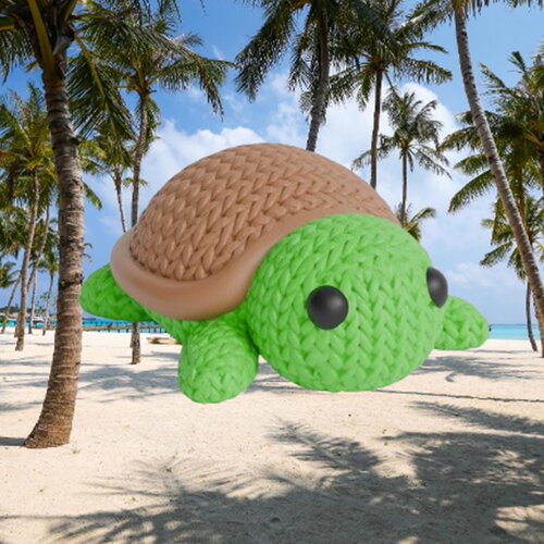 Figurine tortue tricot 3d • sculpture artisanale • déco marine • 3 tailles et 14 couleurs