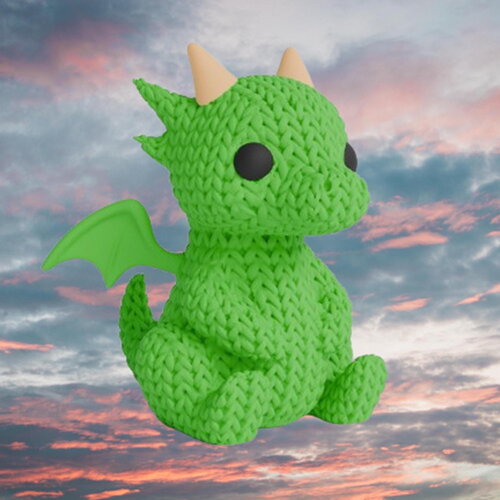 Figurine dragon tricot 3d • sculpture fantastique artisanale • cadeau original • 3 tailles et 14 couleurs