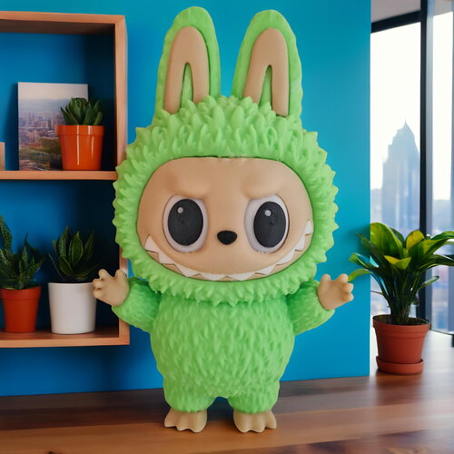 Figurine labubu 15 cm – yeux amovibles – impression 3d – couleurs personnalisables – objet de collection (pas un jouet)