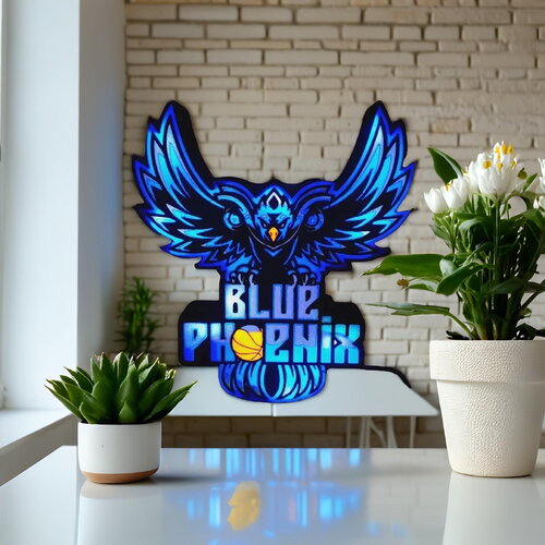 Enseigne lumineuse led personnalisable – logo sur mesure – commande smartphone ou télécommande
