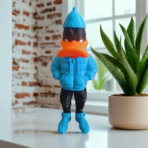 Figurine daffy duck streetwear – édition collector personnalisable – statue déco cartoon impression 3d