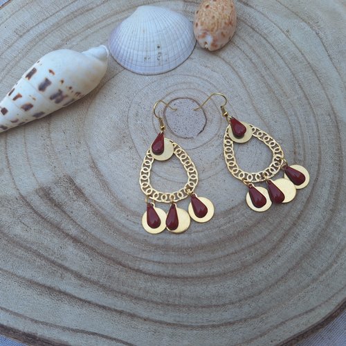 Boucles d'oreilles escales solaire