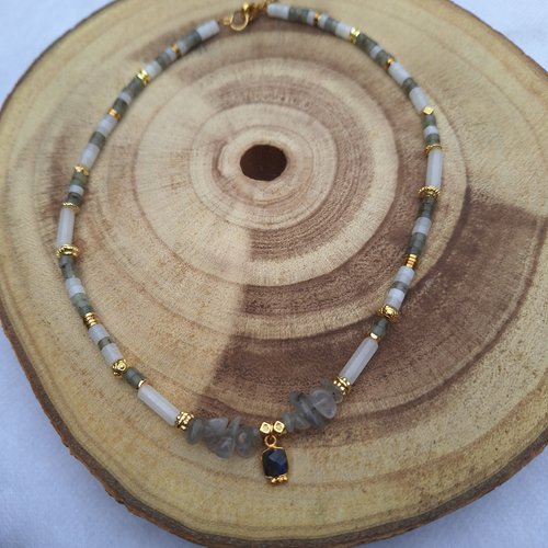 Collier ô labradorite