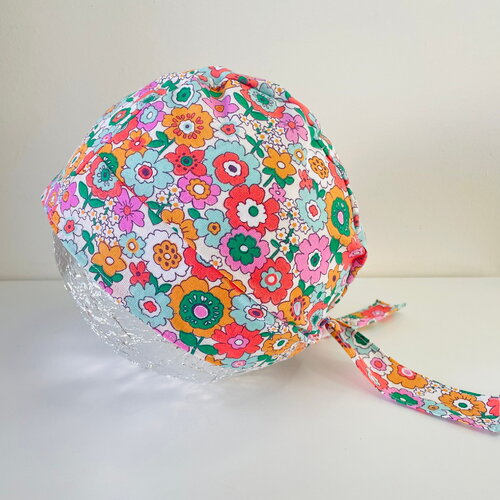 Calot de bloc coton multi-fleurs