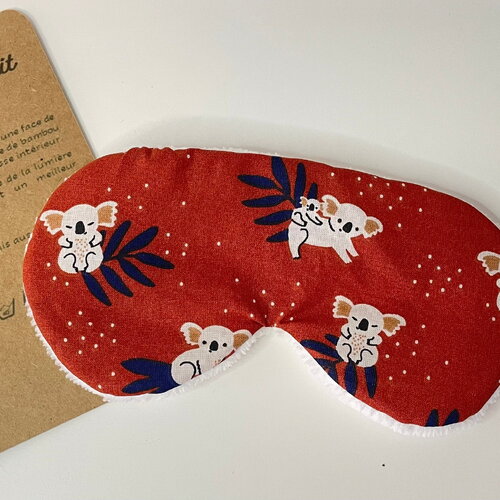 Masque de nuit, masque de voyage, masque repos koalas