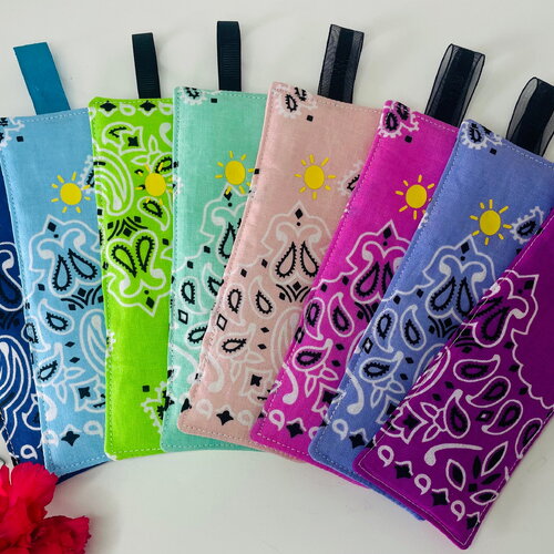 Marque page en tissu bandanas