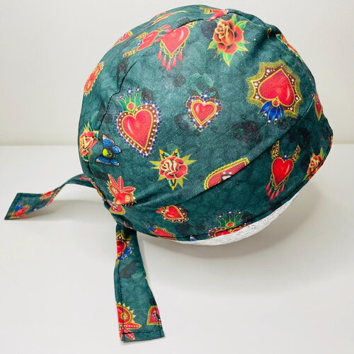 Calot de bloc coton ex-voto, cœur