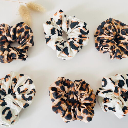 Chouchous léopard double gaze et coton sauvagement chic