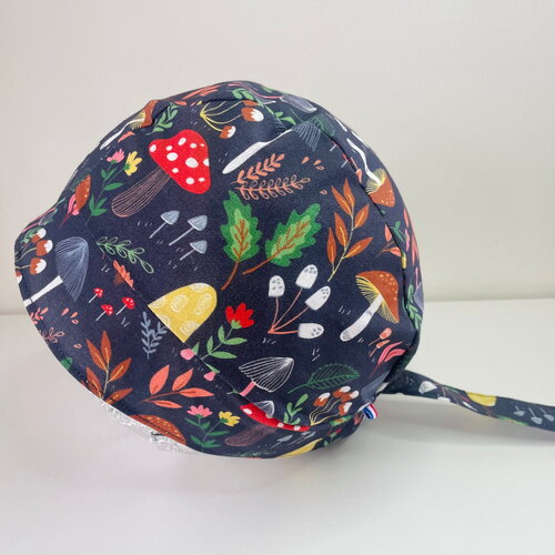 Calot de bloc en coton champignons d’automne