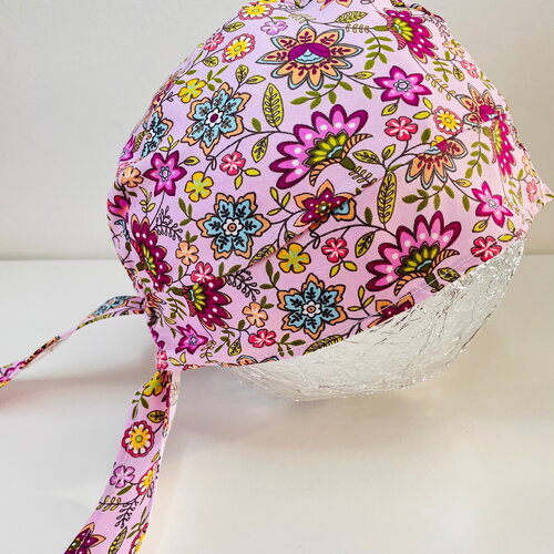 Calot de bloc coton fleurs du paradis