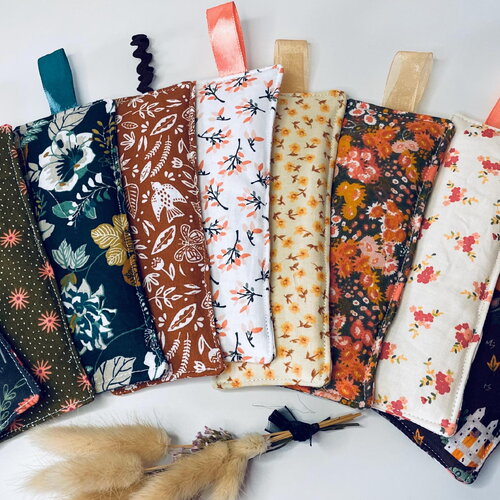 Marque page en tissu d’automne