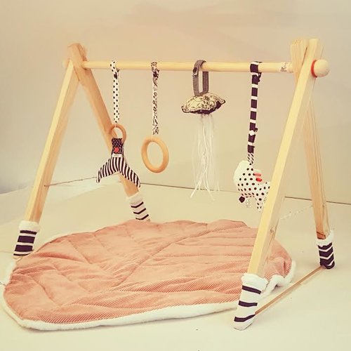 Portique D Eveil Camino Bois Et Tissu Made In Bretagne Un Grand Marche