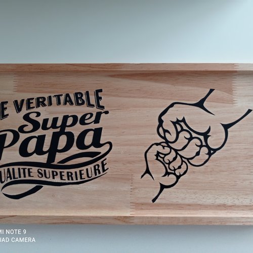 Plateau de service en bois personnalisé