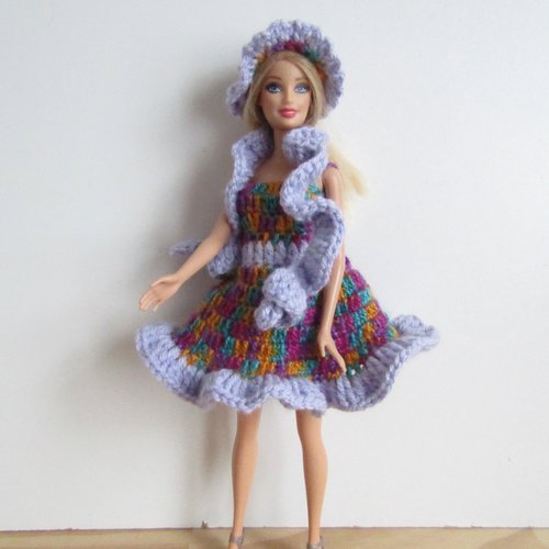 Ensemble " violette " pour poupée barbie