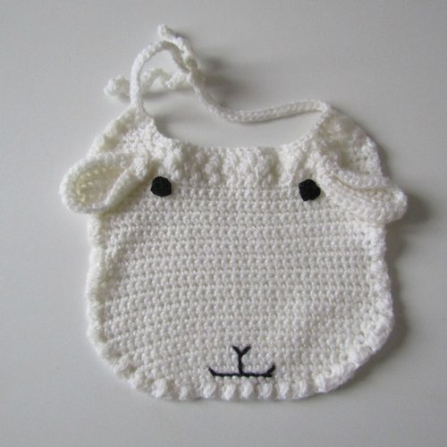 Bavoir bébé au crochet