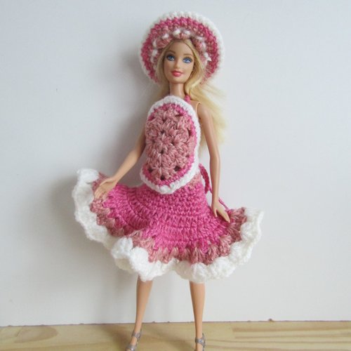 Ensemble " albane " pour poupée barbie