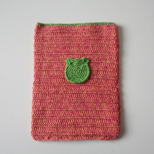 Etui tablette, liseuse, ipad ou livre au crochet