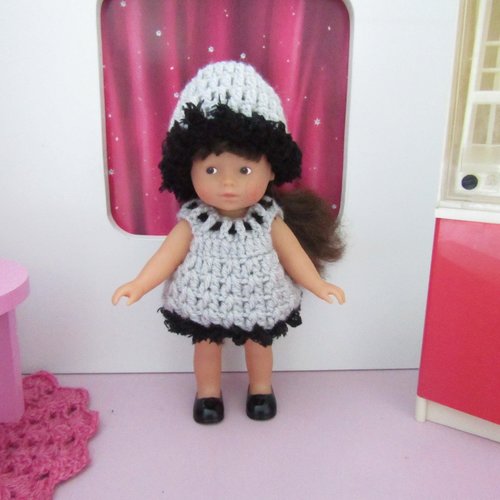 Ensemble " cyrielle " pour poupée mini corolline