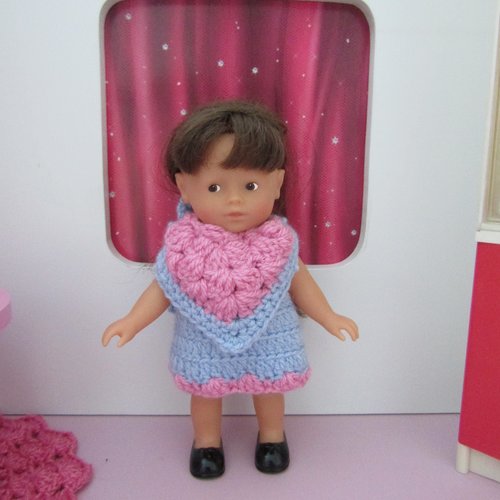 Ensemble " aurore " pour poupée mini corolline