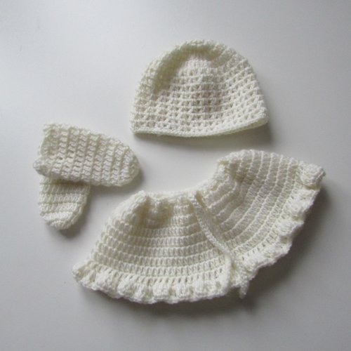 Ensemble bébé naissance prématuré laine mérinos