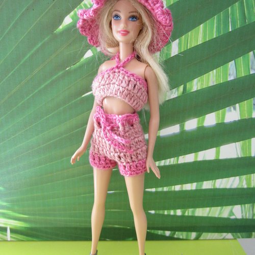Ensemble clara au crochet pour poupée barbie