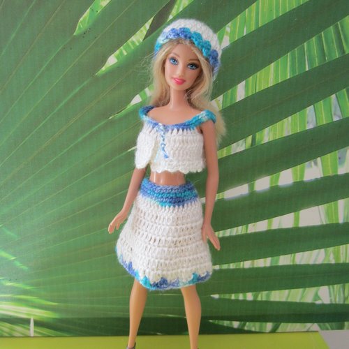Ensemble maryse au crochet pour poupée barbie