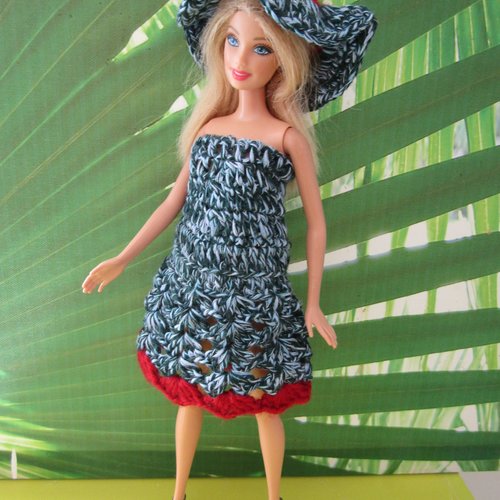 Ensemble lucie au crochet pour poupée barbie