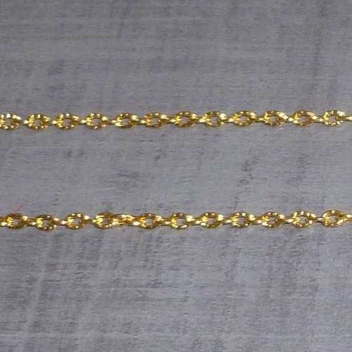 3m de chaînes métal doré  3x2mm