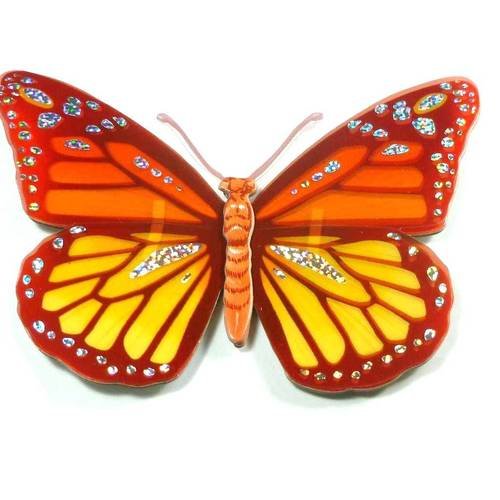Sticker papillon autocollant   15x10cm