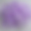 50 pétales de fleurs en soie  violet et blanc  5,5cm
