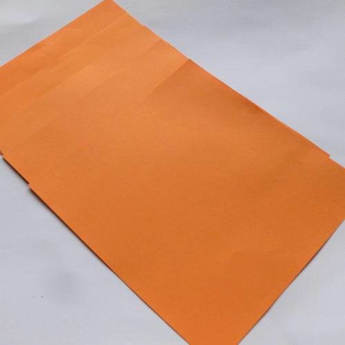 5 feuilles origami 16x16cm orange vif 