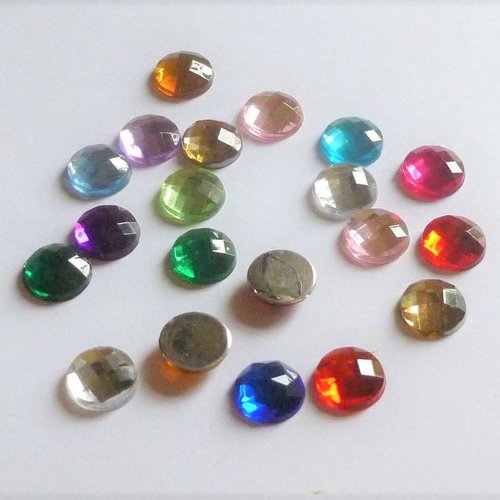 20 cabochons ronds 10mm