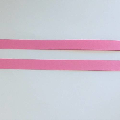 20 bandes papier à tresser rose 15mm x 39,5cm