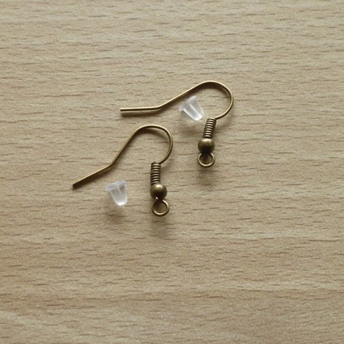 50 supports boucles d'oreilles 60 fermoirs 18mm