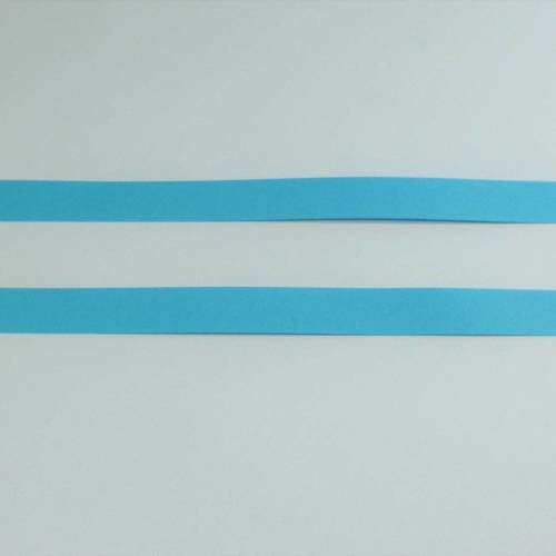 20 bandes papier à tresser  turquoise 10mm x 39,5cm