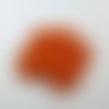 150 perles en bois 7mm rondes orange