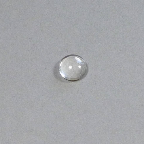 5 cabochons ronds 8mm en verre transparent