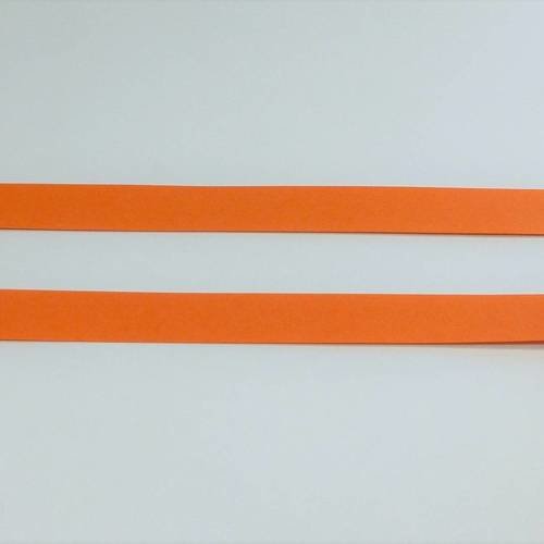 Papier à tresser orange 20 bandes  15mm x 39,5cm