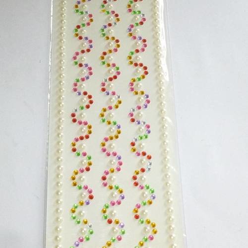 397 stikers perles rondes, autcollants, multicolore et blanches