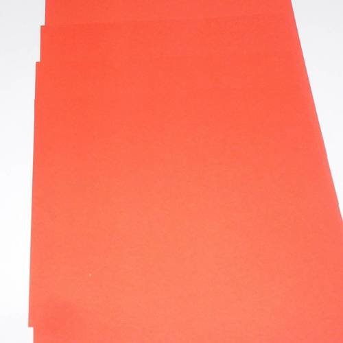5 feuilles 16x16cm, pour origami, rouge pastel