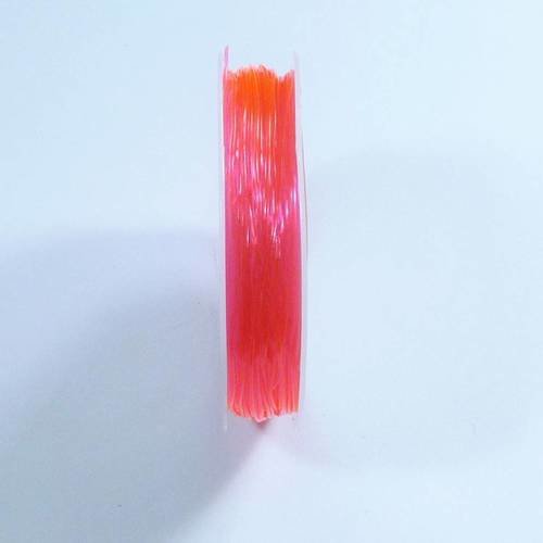 4m de fil de cristal, 0,8mm d' épaisseur, couleur fuchsia 