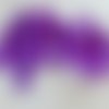 10 plumes naturelles prune-violet longueur de 7 à 14cm
