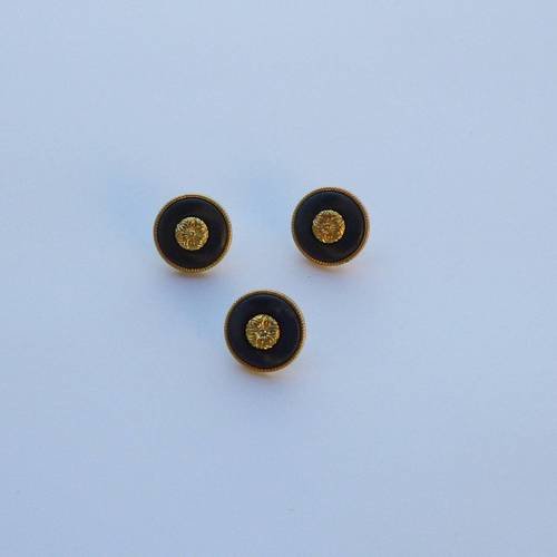 3 boutons en métal 15mm - réf.55